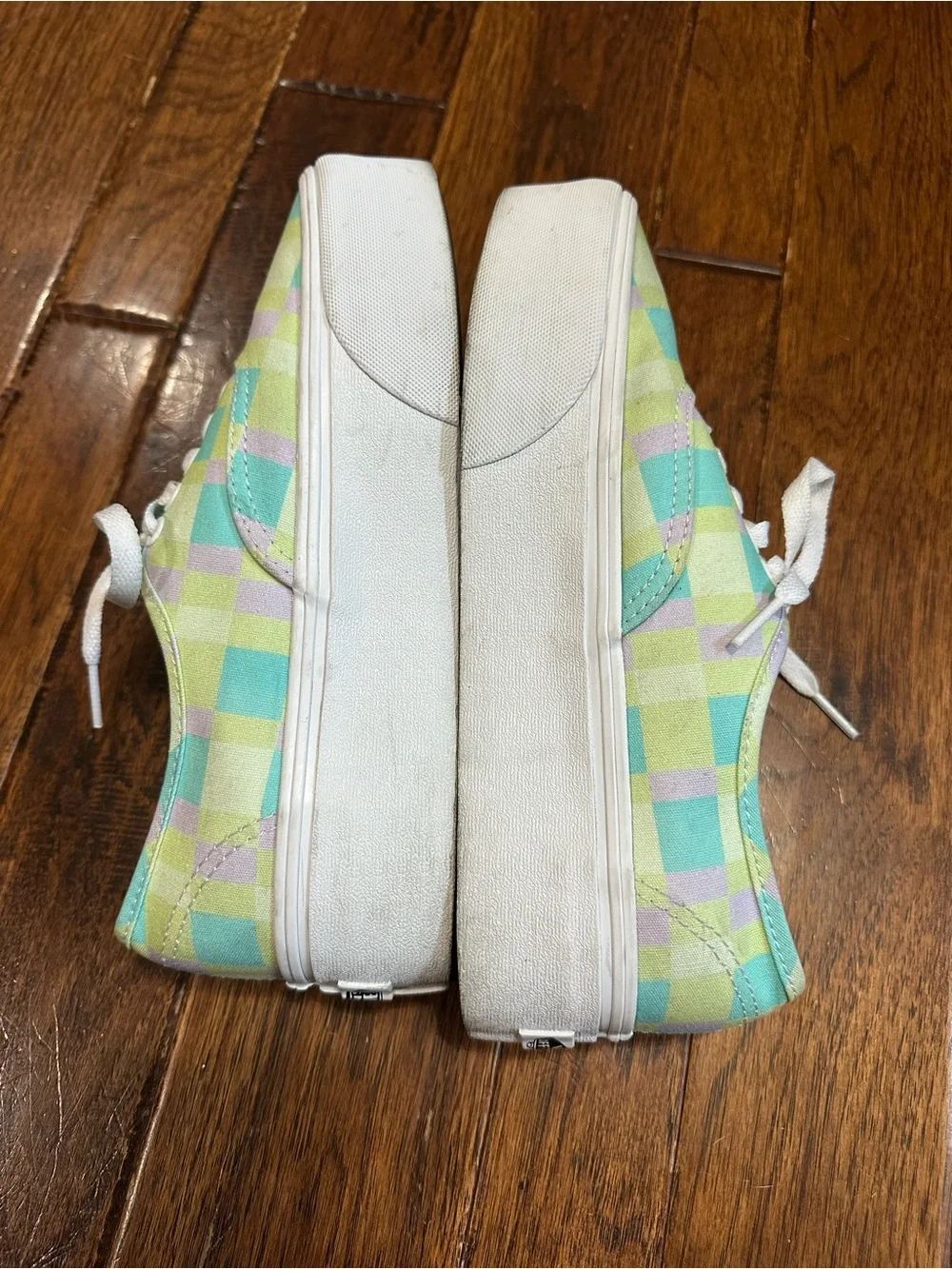 VANS Authentic Platform Shoes Pastel Picnic Multi Canvas Women Size 8